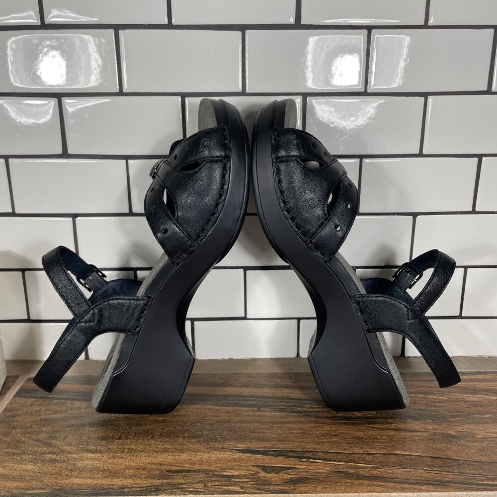 Dansko Sissy Womens Size EU 40 Shoes Black Leather Strappy Comfort Sandal - Picture 7 of 14